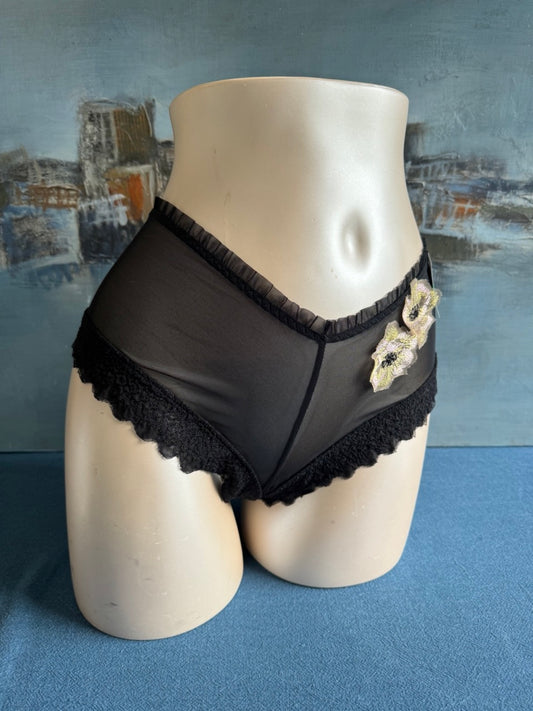 Culotte shorty - SOUFFLE DE FLEUR (noir) - Aubade