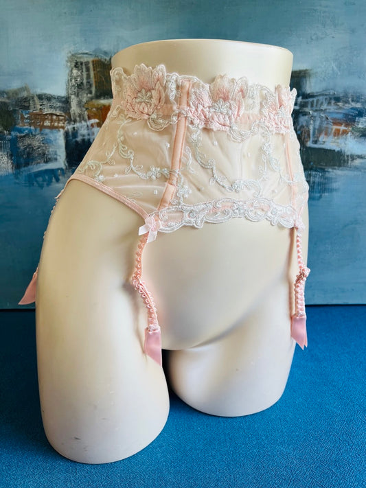 Porte-jarretelles - MOTS D'AMOUR rose - Lise Charmel