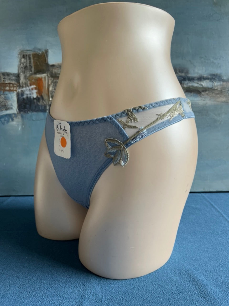 Culotte tanga - REFLET (bleu) - Aubade